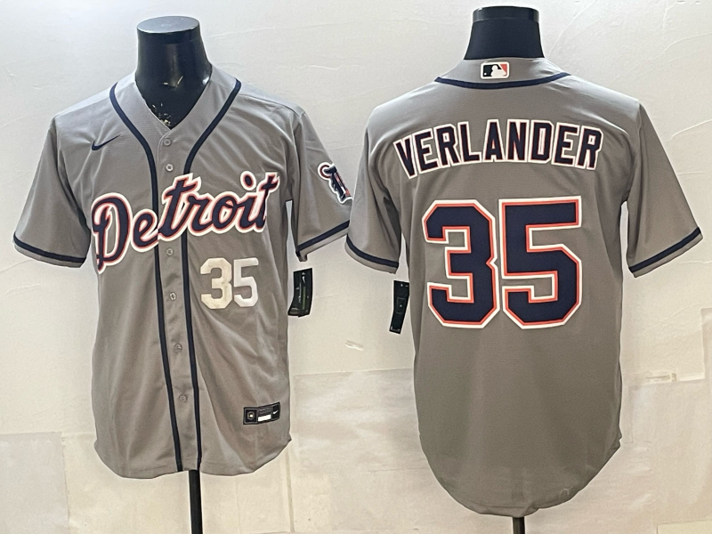 Men Detroit Tigers #35 Verlander white Game Nike MLB Jersey 2026004